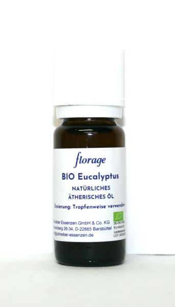 BIO Eukalyptus 100% natürliches ätherisches Öl, zertifiziert, 10 ml