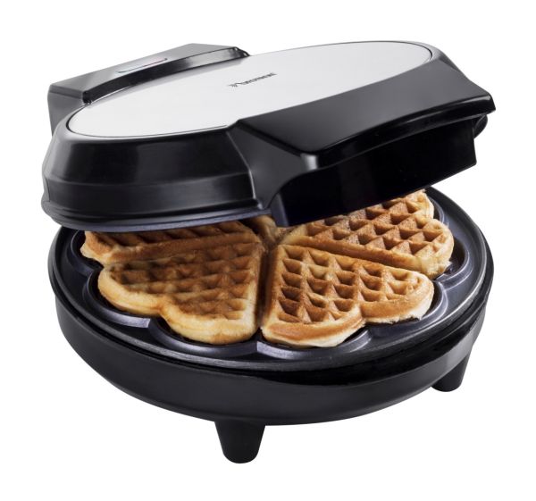 Bestron AWM700S Herzwaffeleisen schwarz
