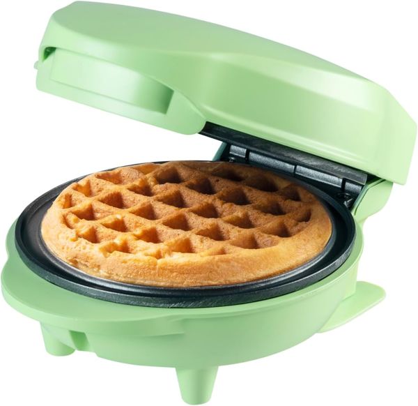 Bestron AMW500G Mini Waffeleisen, grün