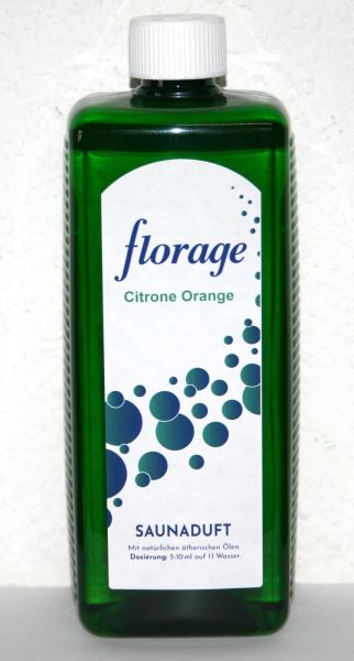 Zitrone/Orange Saunaduft Konzentrat Florage 1 Liter