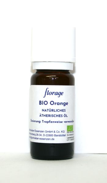 BIO Orange 100% natürliches ätherisches Öl, zertifiziert, 10 ml