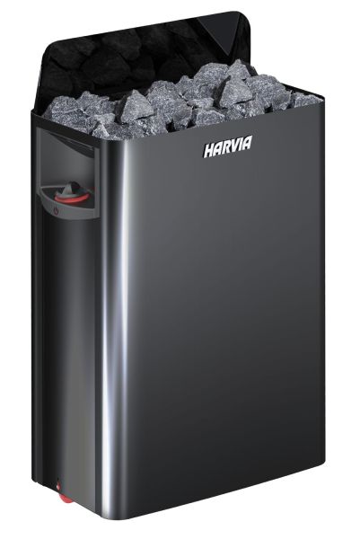 Saunaofen The Wall SW90 BlackSteel, 9 kW, integrierte Steuerung