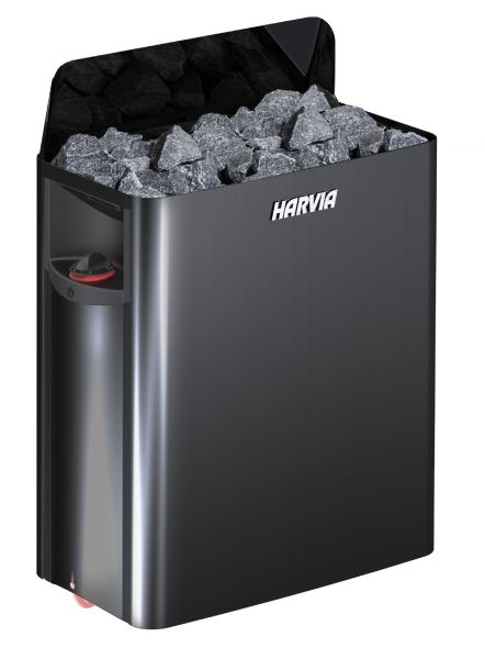 Saunaofen The Wall SW45 BlackSteel, 4.5 kW, integrierte Steuerung