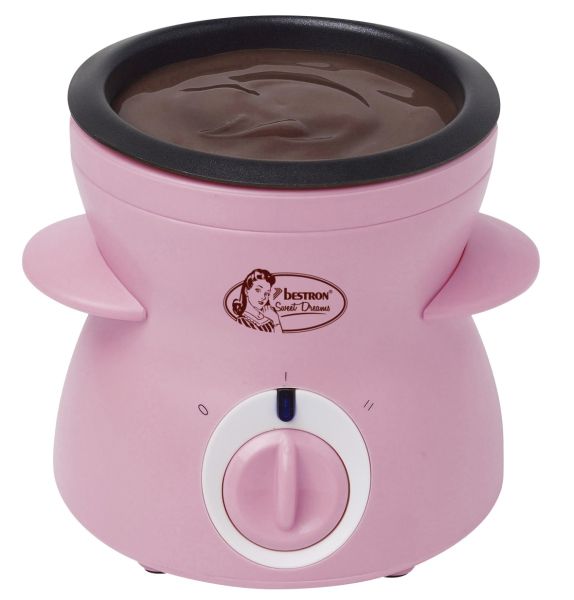Bestron DCM043P Schokoladenfondue / Schmelzer, pink