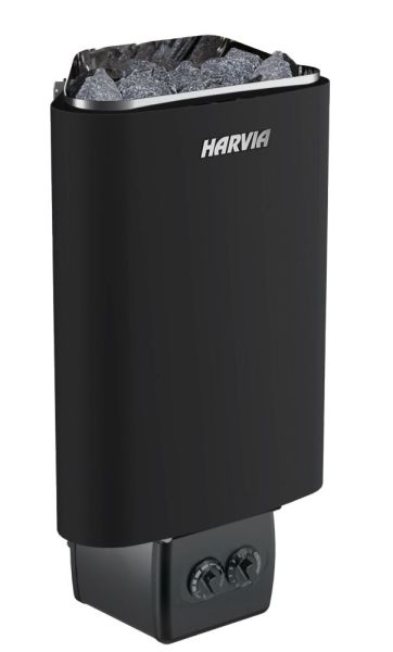 Saunaofen Delta D23, 2.3 kW, schwarz, integrierte Steuerung